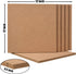 SUNGIFT Cork Board 12"x12" - 1/2" Thick Square Bulletin Boards 6 Pack with 50 Push Pins for Wall