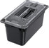 Carlisle FoodService Products Storplus Food Pan, Storage Container with Spoonable Corners, 1/3 Size 6 Inches Deep, Black