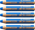 STABILO 5 x WOODY 3 in 1 MULTI-TALENTED JUMBO PENCIL - Blue (880/425)