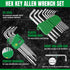 SK 9-Piece Allen Wrench Set, Star Hex Key Set, L-Shaped, Made of S2 Steel