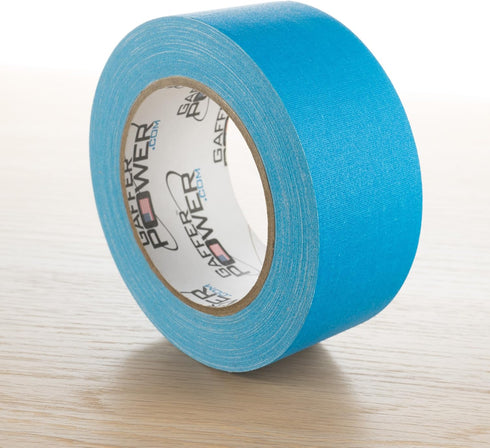 Gaffer Power Gaffers Tape 2 Inch, Fluorescent Blue, USA Made Quality, Leaves No Residue