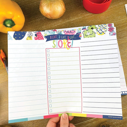 Whiteboard Dry Erase Weekly Meal Planner | Dinner Menu Board by The Meal Minder | Daily Calendar Organizer 8 in x 10 in