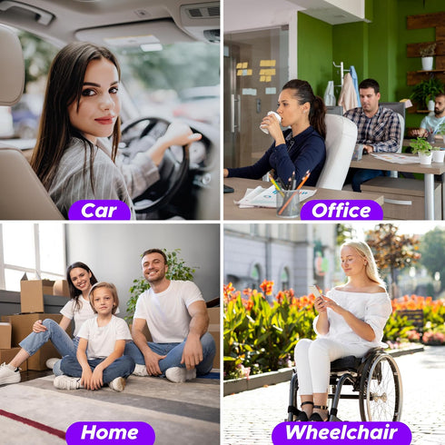 Tailbone EcoNour Gel Seat Cushion for Long Sitting (Large & Thick) - Pressure Relief Honeycomb Support for Back