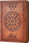 CAGIE Leather Vintage Journal for Men, Soft Cover Lined Pages Notebook, 180 Lay Flat for Writing, Brown