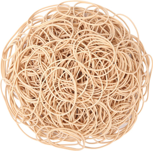 Rubber Bands 500pcs Size #19 Light Brown Elastic Rubber Bands for Office Supplies