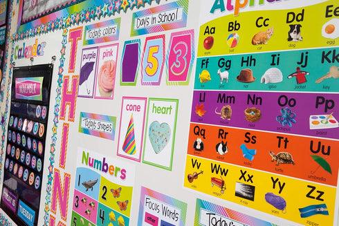 Teacher Created Resources Colorful Photo Shapes & Colors Cards Bulletin Board (TCR8799)