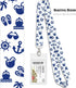 Cruise On Lanyards for Cruise Ship Cards (2-Pack) with ID Holder, Detachable Key Card Badge & Waterproof Holder (White