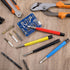 8 Pieces Pen Style Scratch Brush Set with Steel, Brass, Fiberglass, Nylon Tips for Jewelry, Watch, Coin, and Auto Body