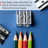 Mr. Pen Handheld Metal Pencil Sharpener with 2 Holes, Pack of 6, Back to School Supplies