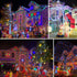 2 Pack 400LED 132FT 8 Dazzle Bright Total Multi-Colored Christmas Solar String Outdoor Lights, Solar Powered with Modes