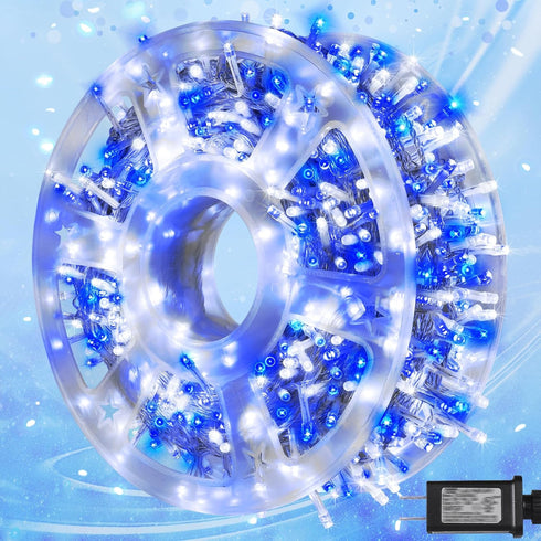weillsnow 164 FT 500 LED Christmas Lights Outdoor, Waterproof Christmas Fairy Lights with