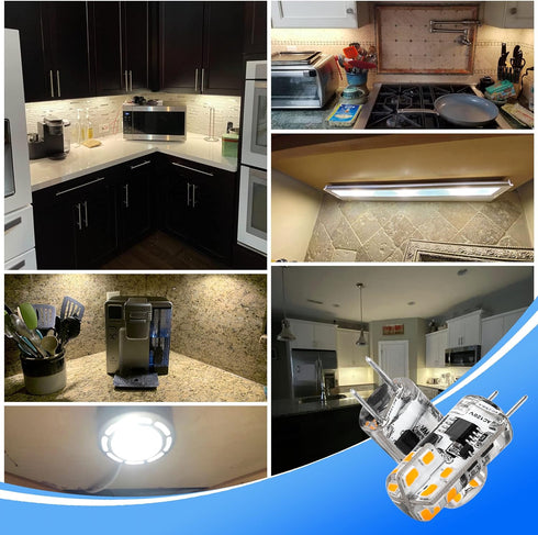 0-100% Dimmable G8 LED Bulbs 3W 4000K Natural White Replace G8 20 Watt 25 Watt Halogen, 6 Pack