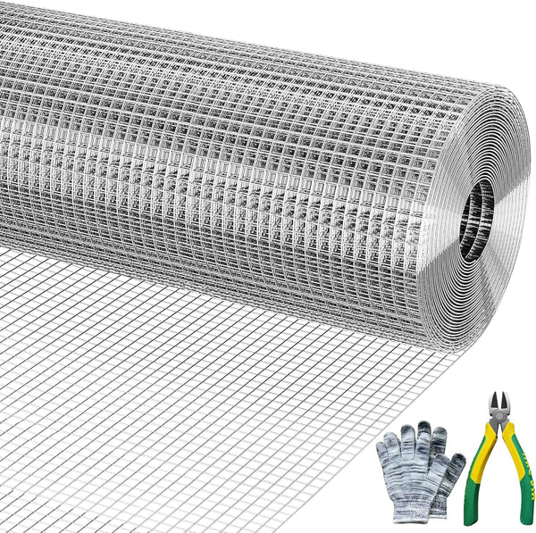 Hardware Cloth 1/2" x 1/2" 16 in x 50 ft, 19 Gauge
