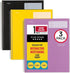 Five Star Interactive Notetaking Spiral Notebooks, 3 Pack, 1-Subject, Wide Ruled, 11" x 8-1/2", 100 Sheets, Black