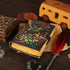Blank Book of Shadows Spell Leather Journal, Vintage Notebook with 200 Pages for Wiccan Sketching
