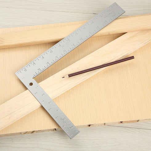 Mr. Pen Framing Square - 8 inch x 12 inch Silver Carpenter Square, Right Angle Ruler, Framing Tools