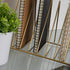 Martha Stewart Ryder Gold Mesh Metal 9 Slot Triangle Magazine File Holder, Desktop Organizer