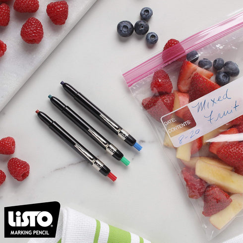 Listo 1620 Blue Grease Pencils - Box of 12