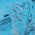 Mr. Pen Plumbing Template, Architectural Bathroom Template, Drafting Tools and Stencils