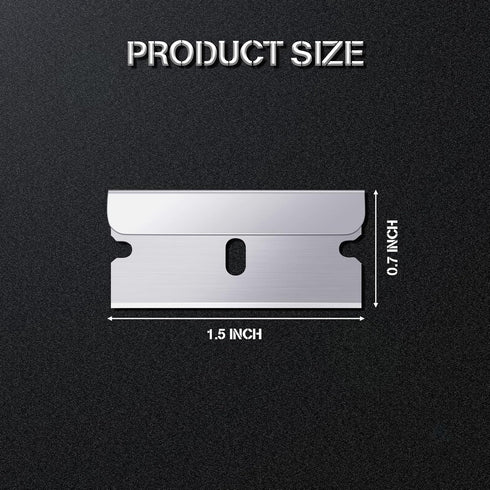 Honoson 120 Pcs Straight Razor Blades, Carbon Steel Single Edge Razor Blades Bulk, Replacement Heavy Duty Utility Sharp