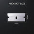 Honoson 120 Pcs Straight Razor Blades, Carbon Steel Single Edge Razor Blades Bulk, Replacement Heavy Duty Utility Sharp