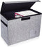 Leffis Comic Book Storage Box, 15.5" X 7.5" X 11.3", Collapsible Short Box with Lids Holds 150 Comics