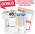 Magnetic Chore Chart for Kids - Good Behavior Chart, Dry Erase Daily, Weekly Responsibility List