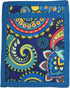 6 Piece Protective Lab Coat Pocket Organizer Kit, Beautiful Blue Paisley Pattern