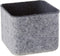 Three by Three Seattle Colorful Two-Tone 'felt-like-it!' Bin for Office, Craft Room, Storage (Charcoal)