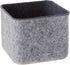 Three by Three Seattle Colorful Two-Tone 'felt-like-it!' Bin for Office, Craft Room, Storage (Charcoal)