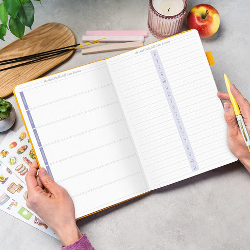7.1x10.5, 3 Legend Self-Care Journal Guided Daily Reflection Journal to Support Mental & Physical Health Daily Mood