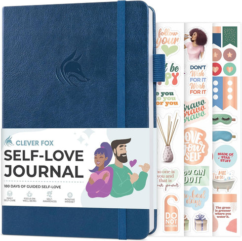Clever Fox Self-love Journal Guided Self-Discovery Log for Self-care, Reflection & Self-help,
