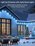 VERDILUME 50FT IP67 Permanent Outdoor Lights, RGB Waterproof Eaves Lighting, Smart LED Outside House Lights