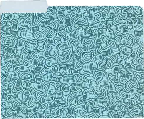 Paper Junkie 24-Pack Decorative File Folders, 6 Cute Floral Designs, Heavyweight Letter Size, Blue, Teal, Green