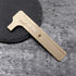 Retro Vernier Caliper Mini Brass Sliding Pocket Caliper for Measuring Gemstones and Jewelry Components (80 mm)