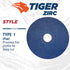 Weiler 59737 Tiger Zirconia Alumina Resin Fiber Sanding & Grinding Disc, 4-1/2" Diameter, 120 Grit (Pack of 25)