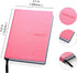 Daily To Do Checklist Notebook, Task Management Organizer Planner, Hardcover, Ribbon Bookmark, 4.1 x 5.8”, A6 size, 110
