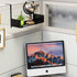 Wallniture Bali Bookshelf and Desk Organizer Tray, Black Cube Storage Organizer for Home Office