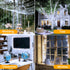 800LED 262FT, 8 Dimmable Ollny Christmas Lights Outdoor Cool White Plug in Fairy Light with Remote, Modes Waterproof