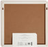 U Brands Rustic Dry Erase Calendar with White Wooden Frame, 14” x 14”