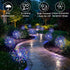 2 Pack 150LED 8 suddus Solar Garden Lights Outdoor Waterproof, Upgrade Solar Firework Lights, Modes Starburst Fairy