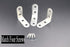 20pcs Thick Stainless Steel Corner Code, 90 Degree Right Angle Reinforcement Angle Iron Triangle L Bracket 40mm x40mm.