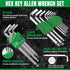 SK 9-Piece Hex Key Set, Metric Ball End Allen Wrench Set, S2 Steel