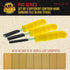 Dura-Gold Sanding Stick Kit with Ergo Handle Yellow Flat with 40 sheet Sandpaper Starter Kit