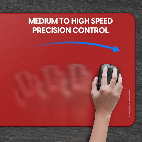 Pulsar - Paracontrol XXL Esports Level Premium Gaming Mouse Pad V2 - Medium to High Speed, 35 x 16 in (XXL, Red)