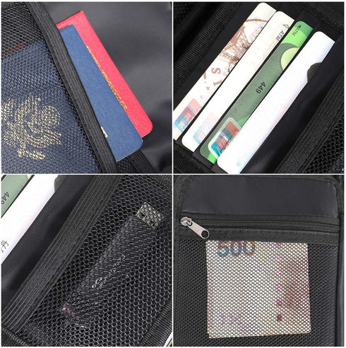 (9x 5.3 3.7 inches),3-Layer Set Valuables-Currency,Keys,Card,Passport(2 Pack) ENGPOW Small Fireproof Bag