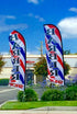Generic 3ft 11.5ft Pet Grooming (Blue) Swooper Windless Flag Kit (full sleeve) X Flag by EZ Flags