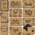 T&M Quality Designs LLC 150 Thank You Cards with Matching Brown Kraft Envelopes and Stickers -