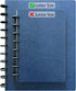Discbound Notebook, Letter Size Faux Leather Cover, 120 gsm Heavyweight Paper, Includes 40 Margin Sheets, 5 Tabs (Navy