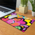 WIRESTER Extra Large Non-Slip Rectangle Mousepad, Hippy Hearts Pattern for Home, Office, and Gaming Desk